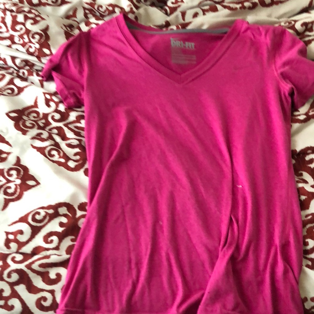 Nike dry-fit pink shirt for women